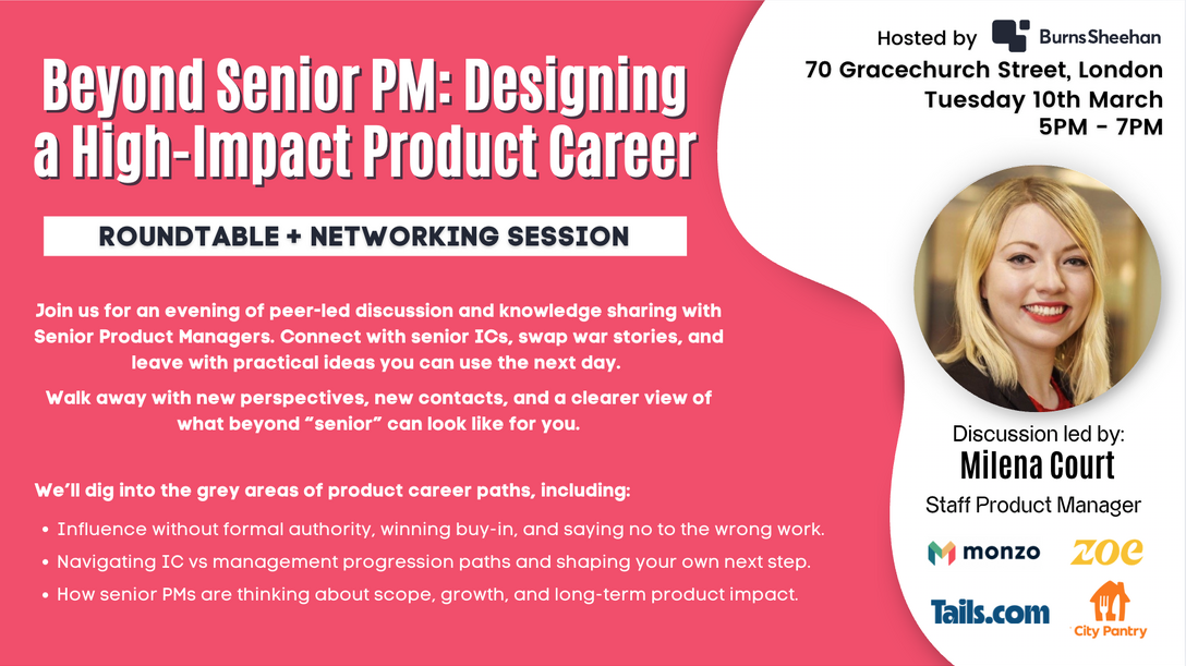 Beyond Senior PM Roundtable - 10th March 2026